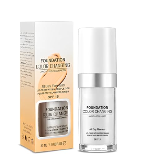 Colour Changing Foundation,Colour Changing Mature Skin Foundation,Foundation Change uk Mature Skin,Naturally Moisturizing Sunscreen Brighten Complexion Concealer 30ml