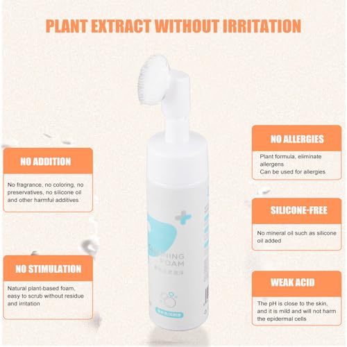 Pet Cleaner, Dogs Cats Feet Cleaning Silicone with Portable Attached Massage Brush Head Foam for Cleaning the Soles of Pets - Image 3