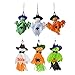 Schnuger Halloween Colgante Colgante Calabaza Colgante Espectro Volador Fantasma Colgante Muñecas 6pcs