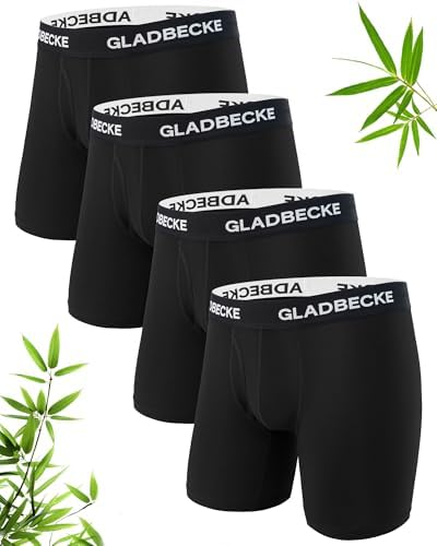 Gladbecke Men's Underwear Boxer Briefs Bamboo Viscose，M