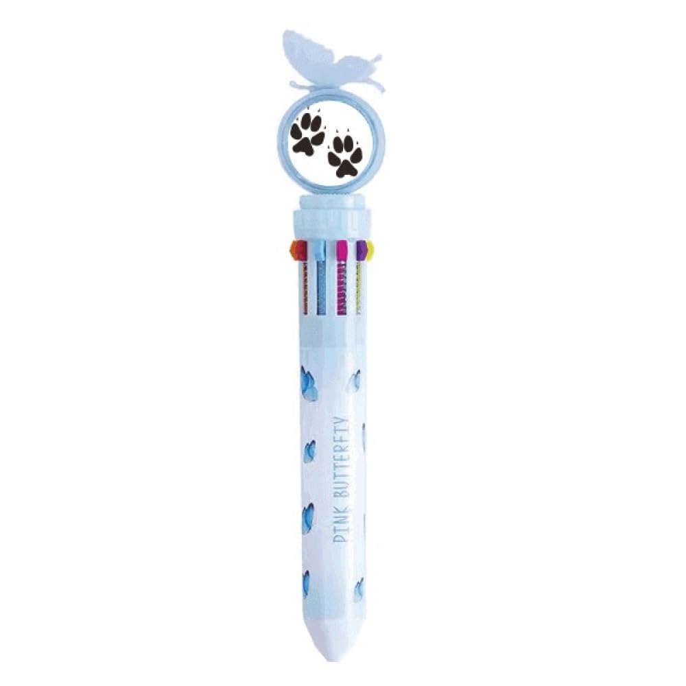 Stylo à bille rétractable multicolore à encres fluides et sélection rapide - 4