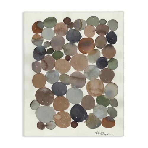 Stupell Industries Earth Tone Organic Circles, 24 x 30 Inch Canvas Wall Art