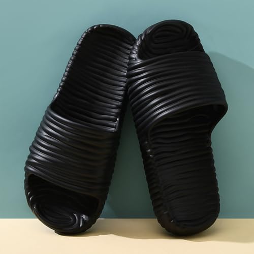 men's Ultra-Soft Bath Slides - Thick Sole Non-Slip Shower Sandals | Quick-Dry Dorm Shoes & Beach Footwear3