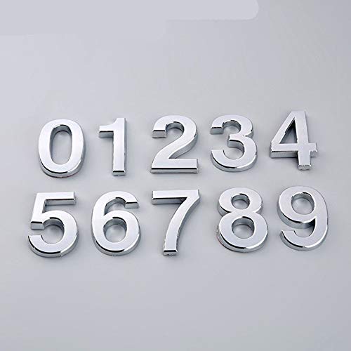 Shuzi Plastic Material Number Door Plates, 5/7CM Digital 0-9 Hall Floor Digital Signage Portal Hotel Plating House Number Number Plate (Color : Number9, Size : 5x3.5x6CM)