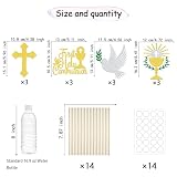 12 Pcs First Holy Communion Centerpiece Sticks Baptism Centerpieces for Tables First Communion Decorations Baptism Decorations