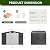 DAUSOLA 10x8 FT Outdoor Storage Shed, Metal Garden Tool Shed with Updated Frame Structure and Lockable Doors, Ideal for Backyard Garden Patio Lawn, Grey