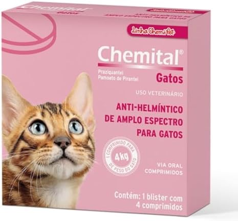 CHEMITEC Chemital Cats Anti-Helmíntico De Amplo Espectro Para Gat...