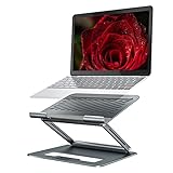 Minthouz Supporto PC Portatile Regolabile Alluminio - Laptop Stand Porta Ventilato Pieghevole...