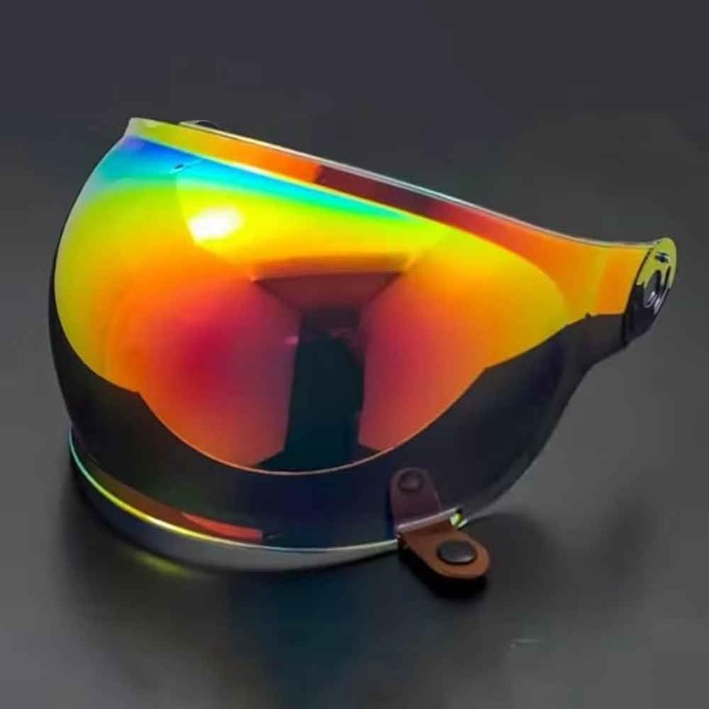 ZJHFDC Motorcycle Helmet Visor for Bell Bullitt, Windproof Anti Scratch Helmet Visor Replacement Motorcycle Accessories,normal-Bredgold