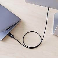 Amazon Basics USB-C auf DisplayPort Kabel, bidirektional, 0.9 m, Schwarz (Packung mit 2) – Ansicht 7
