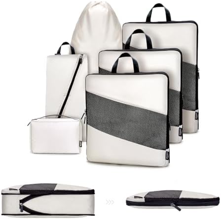 Koffer Organizer Kompression Set, Packwürfel Set Kompression Ihre...