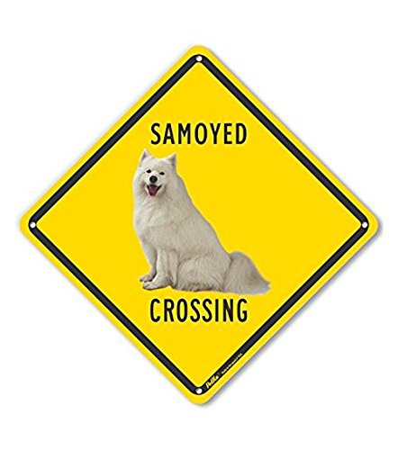 Panneau Samoyed Crossing plastique pour éviter les intrusions
