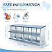 Kinchoix Chicken Nesting Box 8 Compartments Laying Boxes for Chicken Hens Ducks Poultry Protect Eggs Chicken Coop Easy Egg Collection Wall Mount Metal Nest Box for Chicken Coop