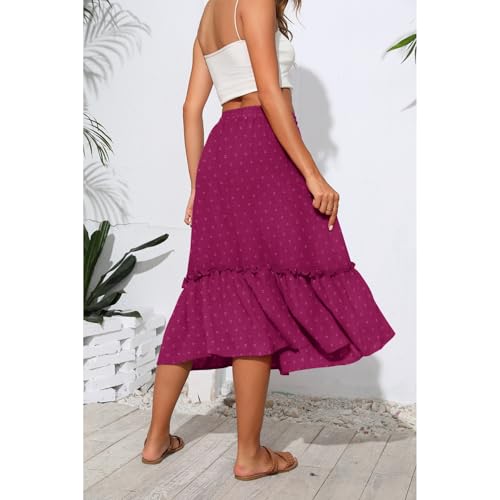 Image of Witsmile High Waist Tiered Skirts for Women Flowy Skirts for Women Long Length with Pockets 2026 Fashion Trendy
