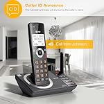 AT&T 4-Handset Expandable DECT 6.0 Cordless Home Phone with Large Display, Big Buttons, Answering Machine, Smart Call Blocker, Long Range, Caller ID, Speakerphone, Intercom: CL82418 (Charcoal Black) - Image 5