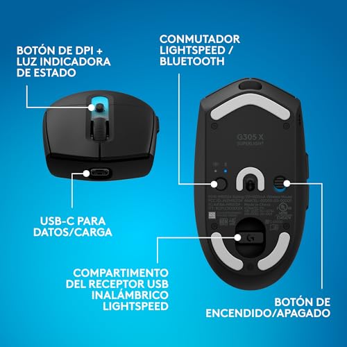 Logitech G G305 X Superlight + G321 Lightspeed Combo para setups modernos 2