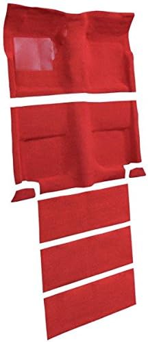 ACC Automotive Carpet Compatible with 1965 to 1968 Ford Mustang, Fastback Kit, with Folddowns (501-Black 80-20 Loop)