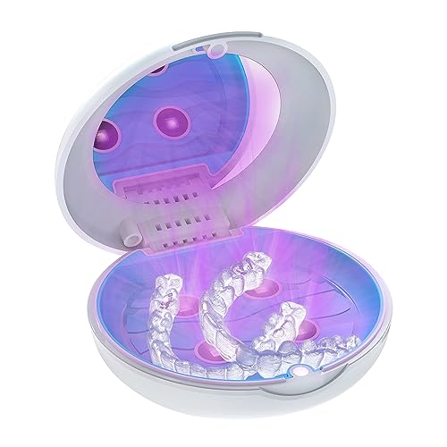 DURTAIL Retainer Case, Denture Box, Retainer Box, UV Light Tooth Splint Box - UV Light Effectively Destroys Bacteria, False Tteeth Ccontainer, Suitable for Dentures, Braces(White) DURTAIL Retainer Case, Denture Box, Retainer Box, UV Light Tooth Splint Box - UV Light Effectively Destroys Bacteria, False Tteeth Ccontainer, Suitable for Dentures, Braces(White)