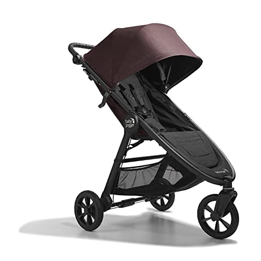 Baby Jogger City Mini GT2 lätt kombibarnvagn | fyrhjulsfjädring för alla terränger | med en hand kan vikas snabbt ihop liten buggy | Brick Mahogany