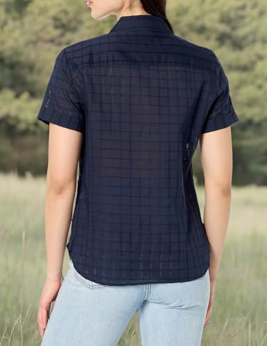 Image of Nautica Women's Button Front Short Sleeve Camp Shirt