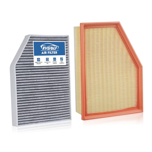 RVgolf Engine+Cabin Air Filters Fit for 2018-2019 BMW X3 (XDrive30i/SDrive30i/M40i), 2020-2021 X3 (XDrive30i/SDrive30i), 2019 X4, 2020-2022 X4 (XDrive30i Only) Car Accessories 64119382885 13718691835