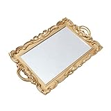 Plateaux à parfum pour commode : légers, portables et délicats pour la décoration, et peuvent mieux montrer les produits, plaque miroir