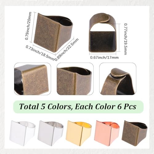Bases para anillos con cabujón rectangular: diseña tus propios accesorios de moda 3