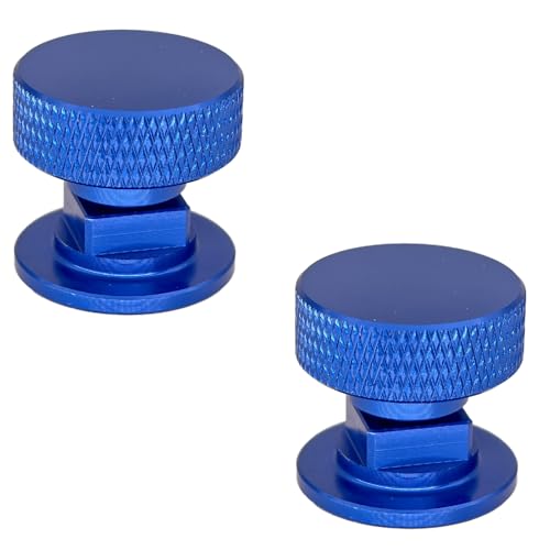 Image of Welding Hood Fasteners Pipeliner- Headgear Replacement Parts Helmet Accessories- Aluminum Longer Screws(Knurled-Bule)