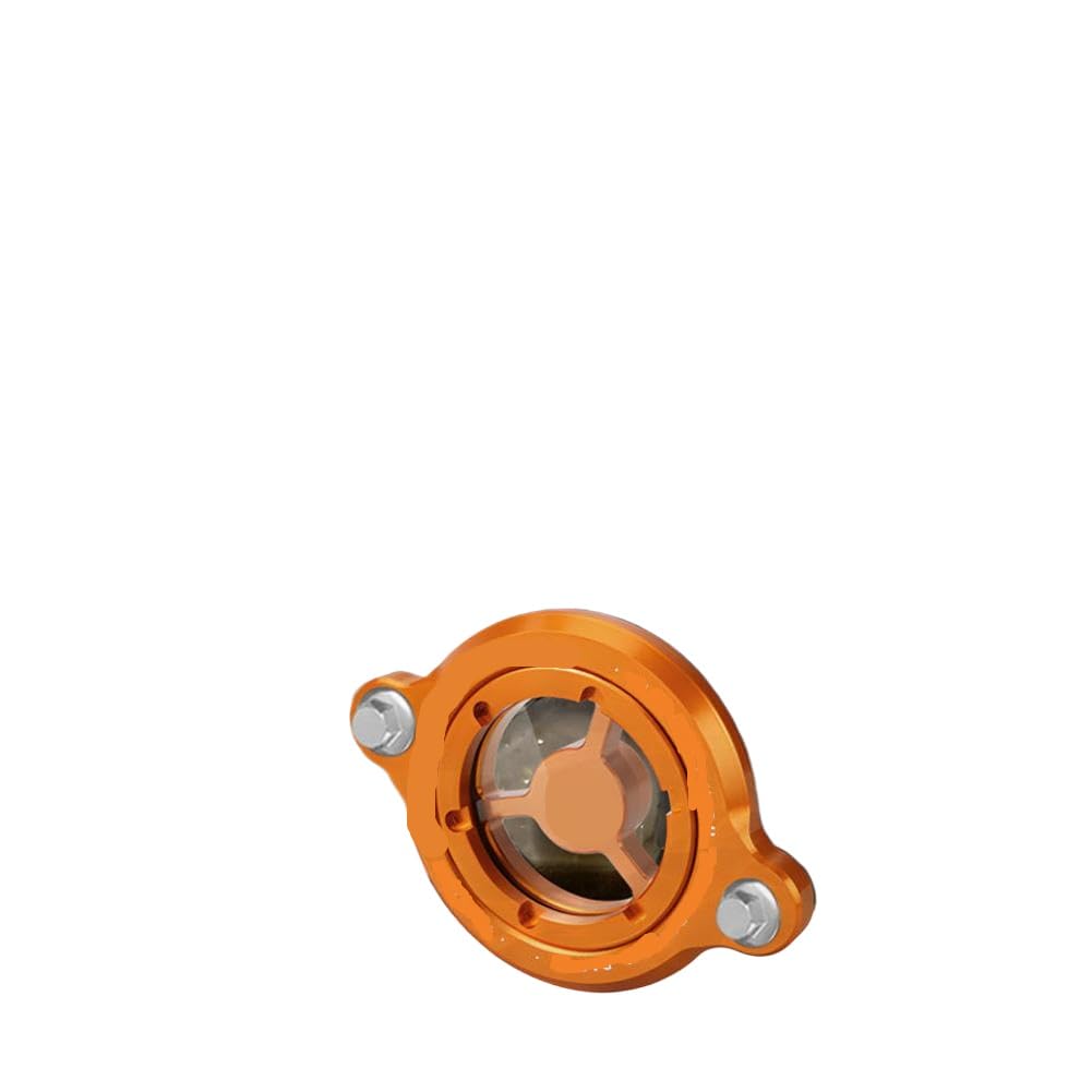 Coperchio filtro olio motore trasparente in alluminio compatibile con 125 200 250 390 2016 2017 2018 2019 2020 2021 2022 2023(black)