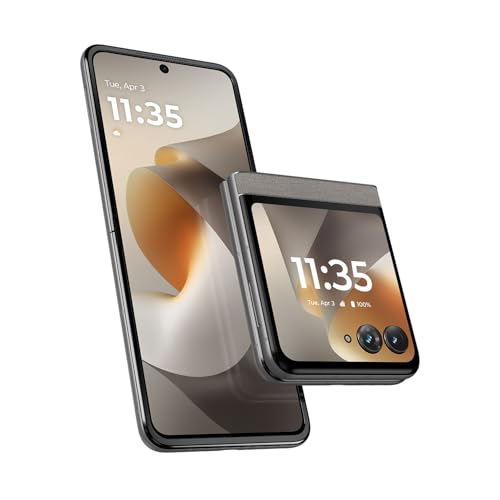 Image of Motorola Razr 2026 | Unlocked | Made for US 8 /256GB | 50MP Camera | Pantone Hematite