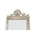 Milton Greens Stars Gisela Wooden Standing Mirror with Decorative Design, Black