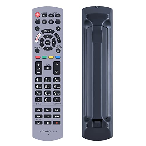 TCNOUMT N2QAYB001115 Remote Control Suitible for Panasonic Viera TV Compatible with TX-40EX700B TX-40EX700E TX-49EX610E TX-49EX613E TX-75EX780E TX-58EX730E TX-50EXM715