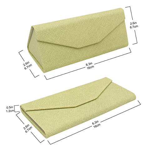 Image of Real Sic Glasses Case for Men and Women - Magnetic Folding Hard Shell Sunglass Holder - Inspired by Solid Color