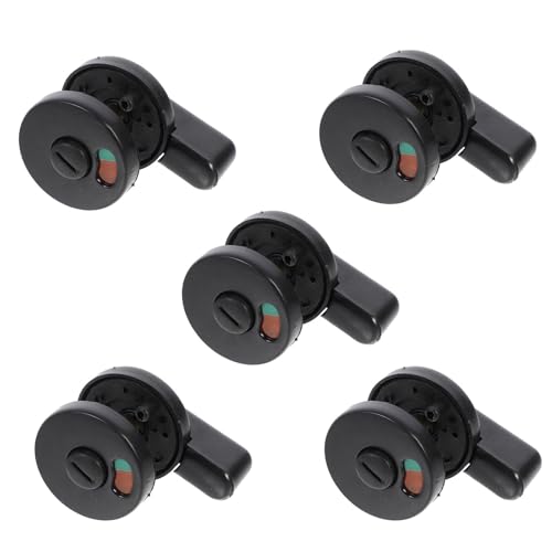jojofuny Accessoires pour 5 serrures de porte - Verrou de porte - Verrouillage de la cloison - Voyant lumineux - Serrure de protection visuelle pour toilettes publiques - Serrure de porte de toilette