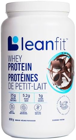 LEANFIT WHEY PROTEIN Natural Chocolate – 100% Whey Protein Powder...