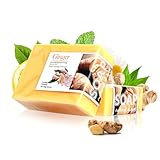 MIESCHER Ginger Handmade Essential Oil Soap, Plant Essence Bath Soap, Deep Cleaning Exfoliating, Moisturizing Cleansing Bar for Face, Body & Hands with Rich & Dense Foam, Soften Skin, 3.5oz