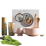 Juego De Preparación De Matcha Genérico | 8 Piezas Tazón De Mezcla Matcha,Accesorios De Cerámica Para Aficionados Principiantes Casa Viaje Desayuno Café Meditación