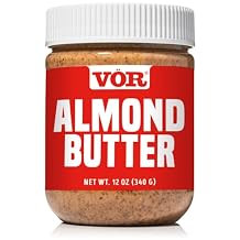 Vor Almond Butter 12oz | Single Ingredient | Vegan, Paleo and Keto-Friendly, Gluten-Free