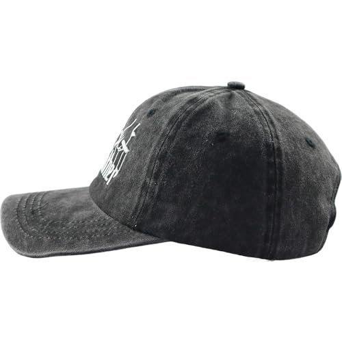 Image of Best Grandfather Ever Hat, Distressed Cotton Adjustable Funny Grandpa Baseball Cap