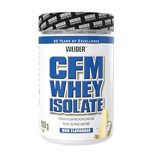 Weider CFM Whey Protein Isolate, hoogwaardig wei-eiwitisolaat, eiwitpoeder, 908 g, niet gearomatiseerd
