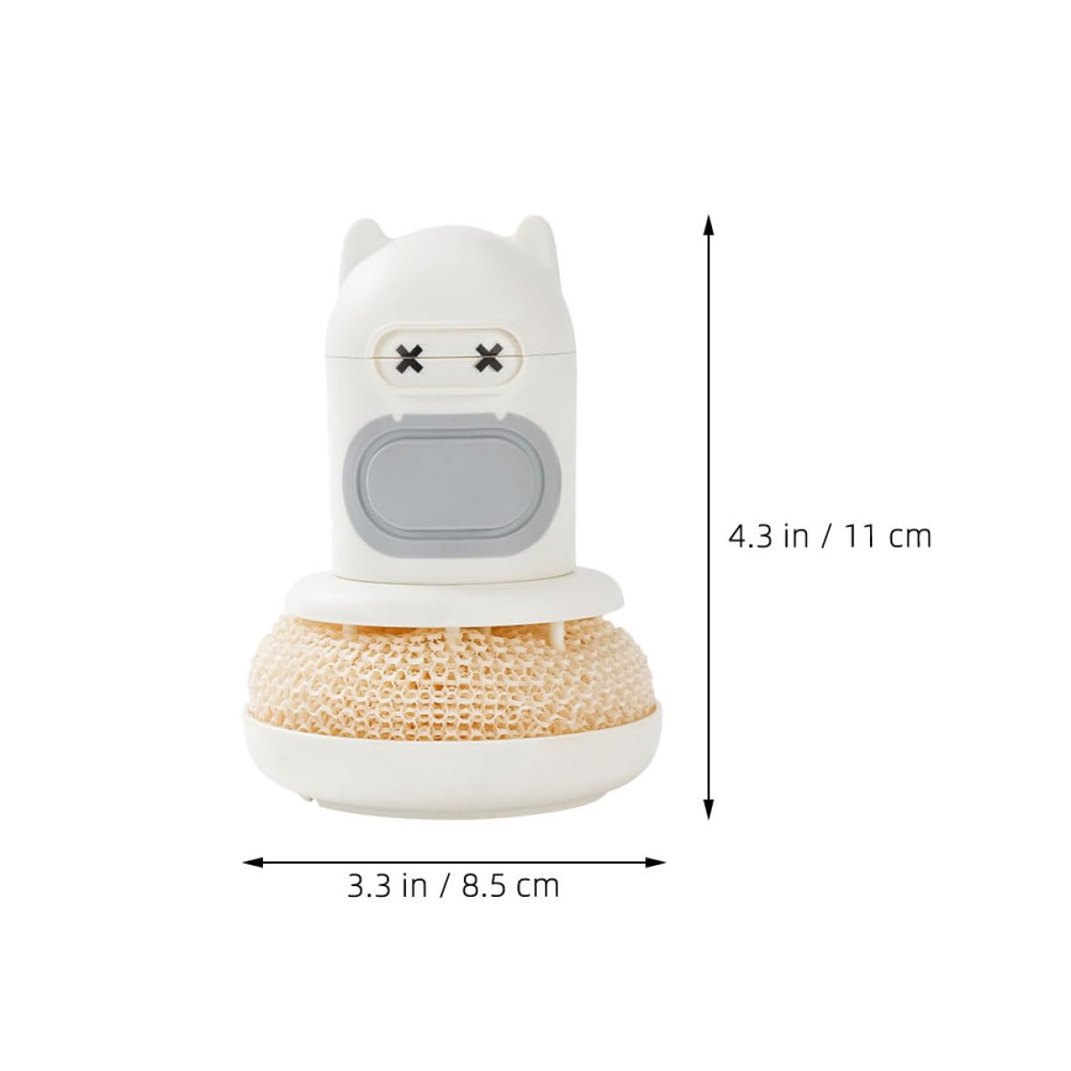 OFFSCH Automatic Liquid Filled Scrub Brush Dish Scrub Brush White Pan Scrubber Scrubbers Ball Cookware Ball