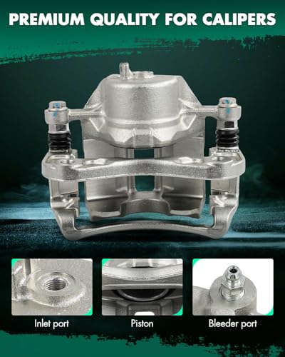 Image of SCITOO Front Left Brake Caliper With Bracket 19B2848 Compatible For Hyundai For Elantra 2002-2005