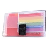Goblin's Treasures 13 Pockets A6 Rainbow Expanding Folder A6 Mini Index File Folder (A6 File Folder)