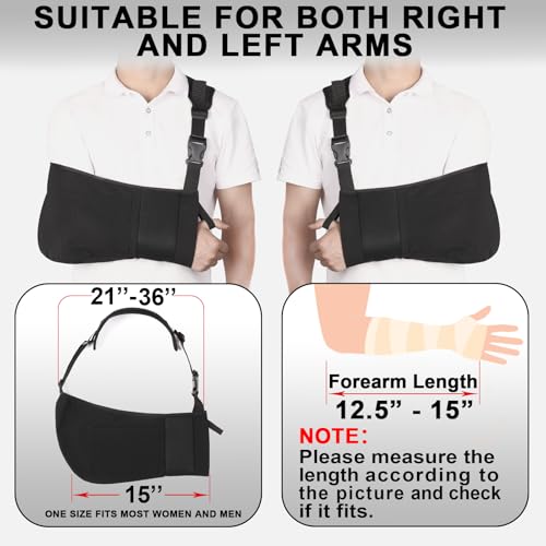 ROCK TAKIN Arm Sling Shoulder Immobilizer with Pocket - Image 3