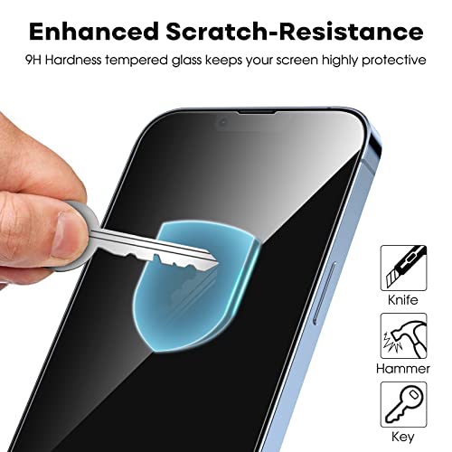Image of JETech Full Coverage Tempered Glass Screen Protector Guard for iPhone 13 Pro Max with Easy Installation Tool, Case-Friendly, HD Clear, 3-Pack