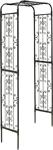ガーデンガーデン IBフェンス アイアン ローズパネル ショートアーチ(埋め込みタイプ) 高さ225cm IBF-RSPNL-ARCHUBS225
