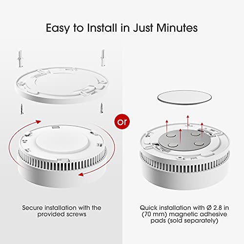 X-Sense Smoke Alarm, 10-Year Lithium Battery Life Fire Alarm with LED Indicator, SD2L0AX, 3-Pack