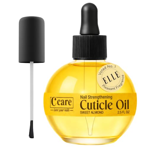 C CARE Sweet Almond Cuticle Oil for Nails, 2.5 oz – Overnight Cuticle Repair Oil for Dry Cuticles...