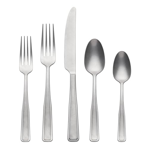 Oneida 896757 Reid Vintage Tumbled 20 Piece Flatware Set