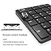 Wireless Number Pads, Numeric Keypad Numpad 26 Keys Portable 2.4 GHz Financial Accounting Number Keyboard Extensions 10 Key USB Keypad, PC, Desktop, Small Keyboard, Notebook (White)